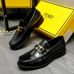 fendi cuir chaussures pour homme s_122097b